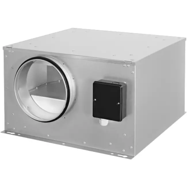 Ruck-isoleret kasseventilator ISOR med EC-motor 570 m³/h diameter 160 mm - ISOR 160 EC K 01
