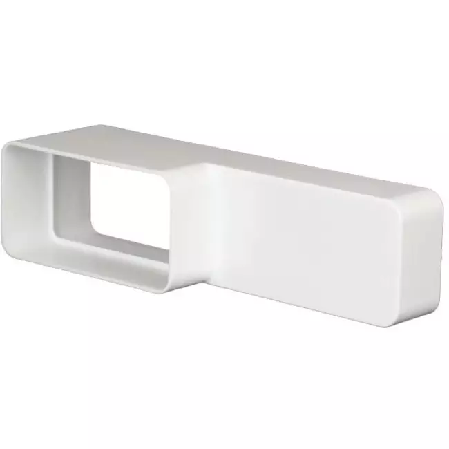 Rektangulær reduktion i plast – 220 x 55 mm til 110 x 55 mm – KS25-15