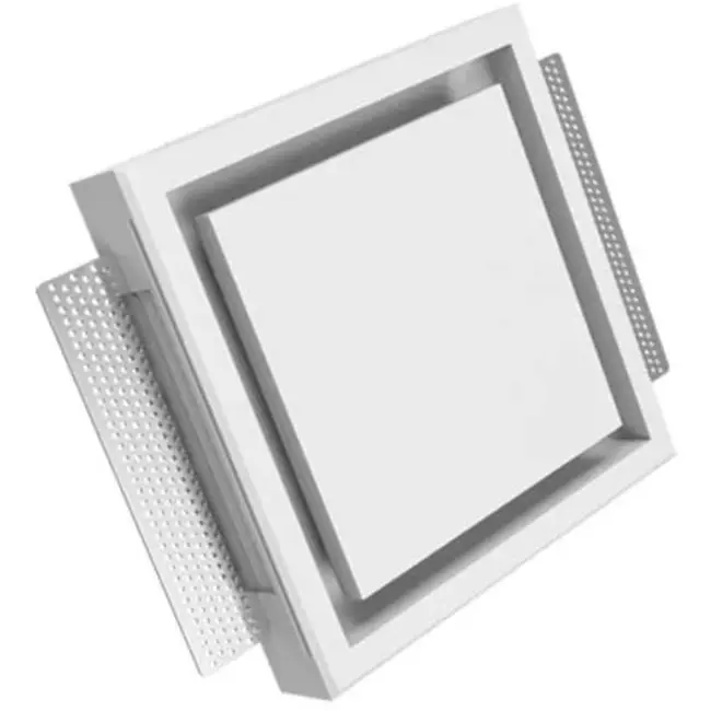 Ergovent rammeløs ventilationsventil firkantet 100 mm