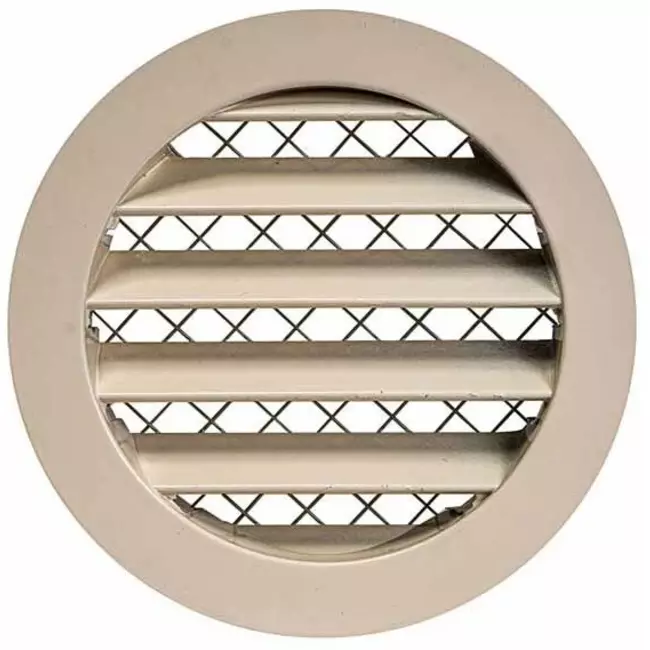 Aluminiumslegeringsrist Ø160 beige - MRA160Y