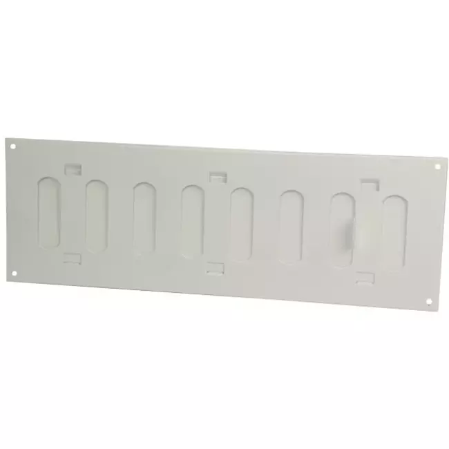 Justerbar, rektangulær lineære diffuser i metal 300x100 hvid - MR3010R