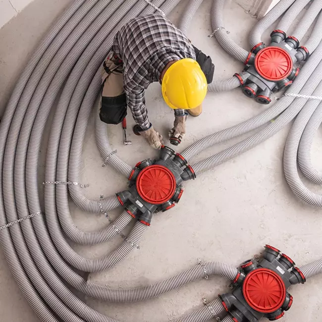 Heatpex Aria dobbeltmuffet rørtilslutning 90 mm
