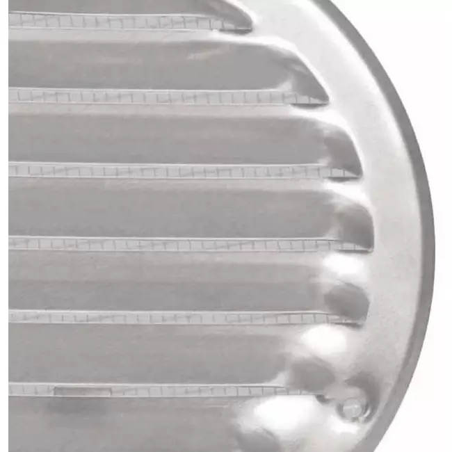 Ventilationsrist i metal rund Ø 160mm zink