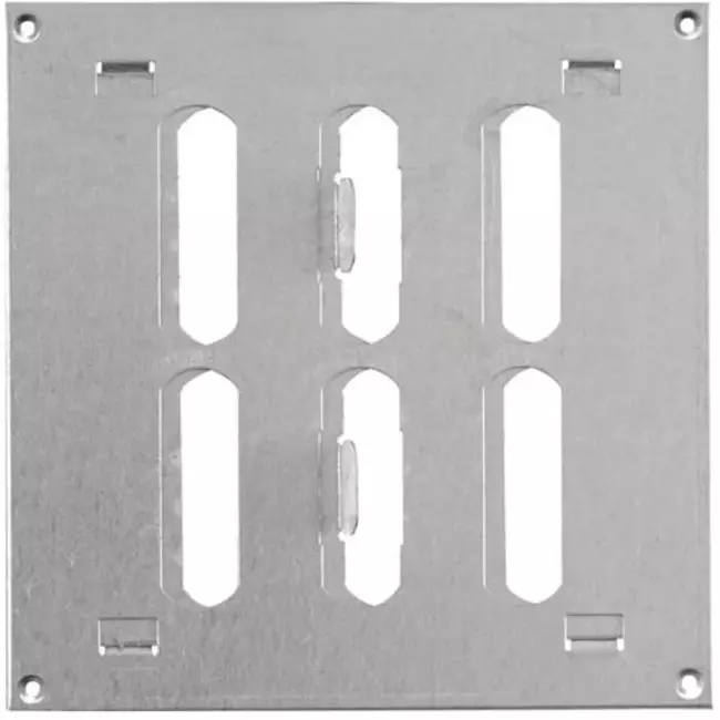 Justerbar lineære diffuser i metal 150x150 galvaniseret - MR1515RZn