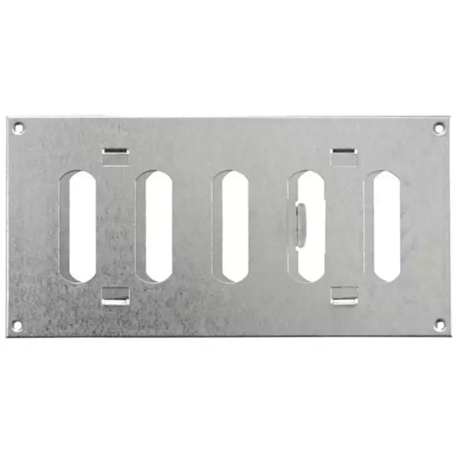 Justerbar lineære diffuser i metal 200x100 galvaniseret - MR2010RZn