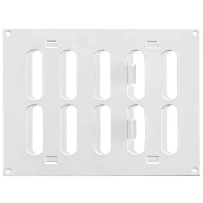 Justerbar lineære diffuser i metal 200x150 hvid - MR2015R