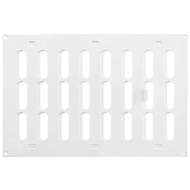 Justerbar lineære diffuser i metal 300x200 hvid - MR3020R