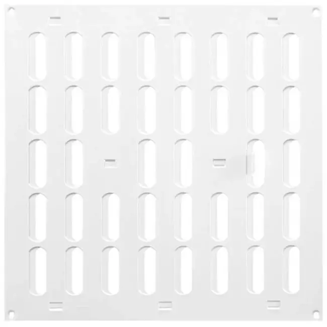 Justerbar lineære diffuser i metal 300x300 hvid - MR3030R