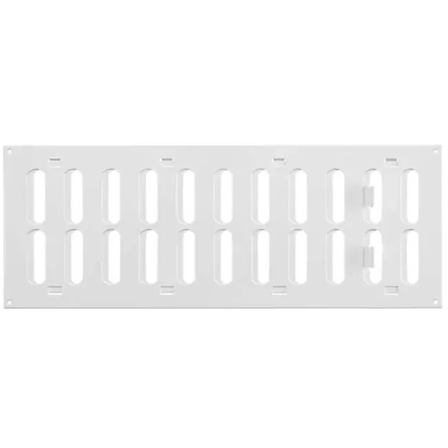 Justerbart metalgitter 400x150 mm hvid - MR4015R