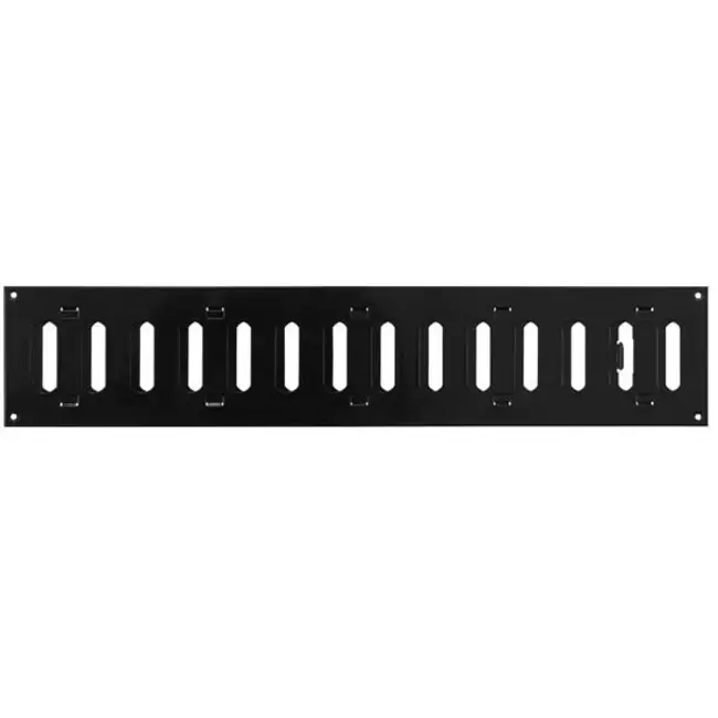 Justerbar lineære diffuser i metal 500x100 sort - MR5010RM