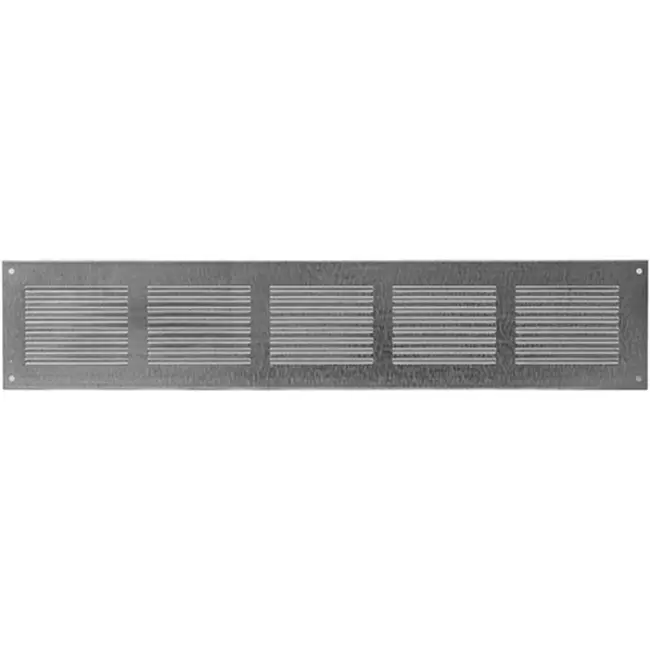 Ventilationsrist i metal, rektangulært 500x100 zink - MR5010ZN