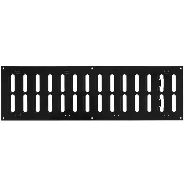 Justerbar lineære diffuser i metal 500x150 sort - MR5015RM