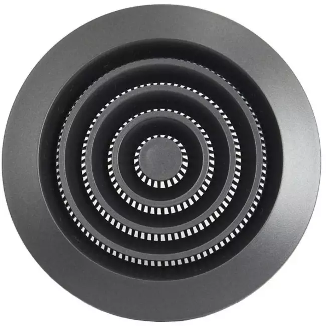 Rund ventilationrist Ø 100 mm antracit – NGA100A