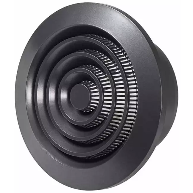 Rund ventilationrist Ø 100 mm antracit – NGA100A