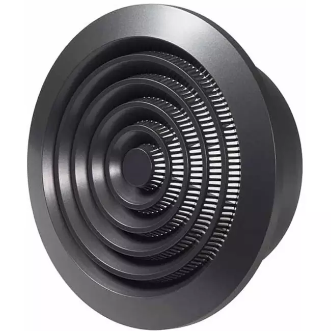 Rund ventilationrist Ø 125 mm antracit – NGA125A