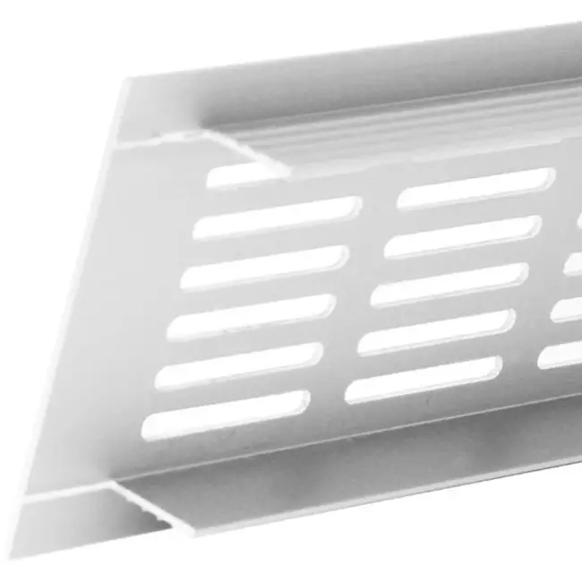 Fodlistediffuser aluminium - hvid L=400mm x H=100mm -RA1040
