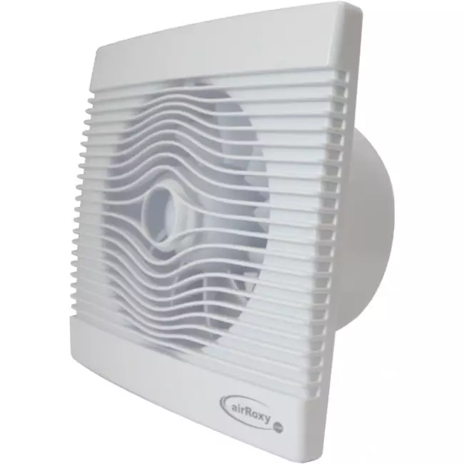 Badeværelsesventilator i hvid med fugtsensor og timer – Ø 150 mm (pRemium 150HS)