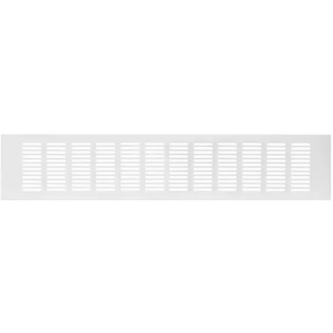Fodlistediffuser aluminium - hvid L=500mm x H=100mm -RA1050