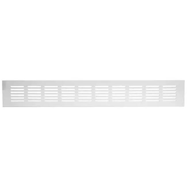 Fodlistediffuser aluminium - hvid L=400mm x H=60mm -RA640