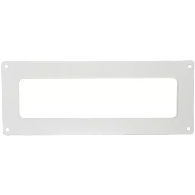 Rektangulær vægflange i plast, 220 X 55 mm - KF25