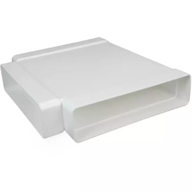 Rektangulært T-stykke i plast 220x90mm - KT29