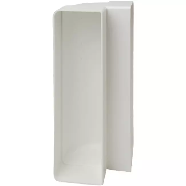 Rektangulær lodret 90° bøjning i plast 220x90mm - KLV29-90