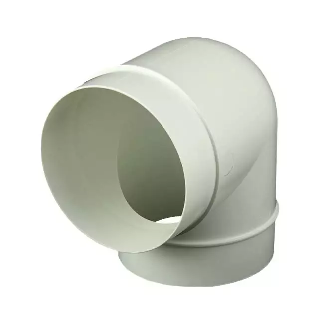 Rundt, plast, 90° bøjningsdiameter: 100 mm AL100-90