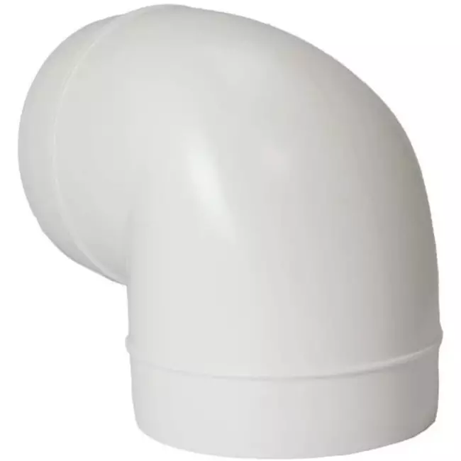 Rund plast 90° bøjning diameter: 150 mm AL150-90