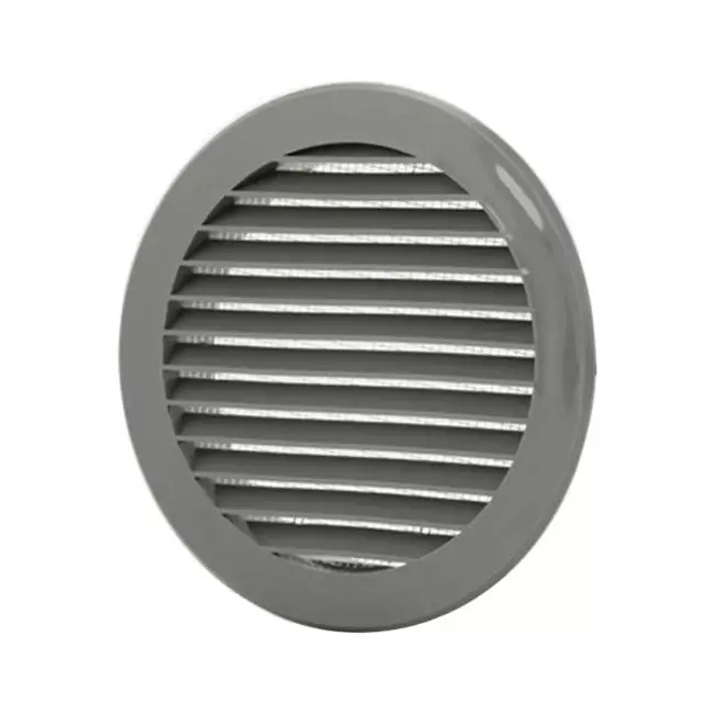 Ventilationsbladsgitter diameter: 125 mm grå - VR125P