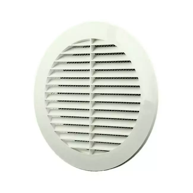 Ventilationsbladsgitter diameter: 150 mm hvid - VR150
