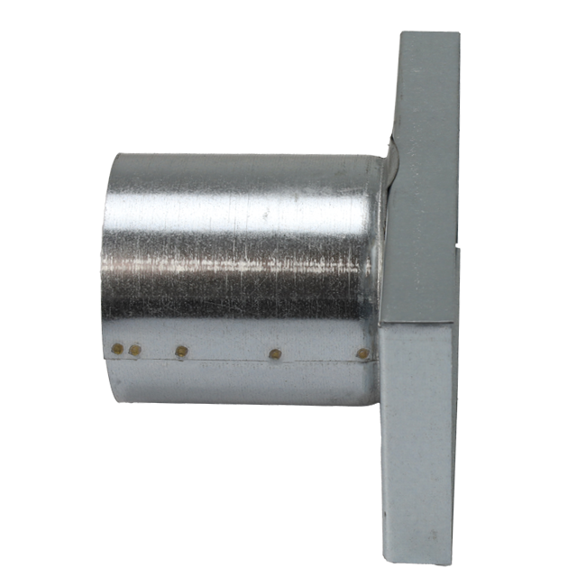 Låg 220x80 mm med tilslutning diameter 80 mm til indløbskanal