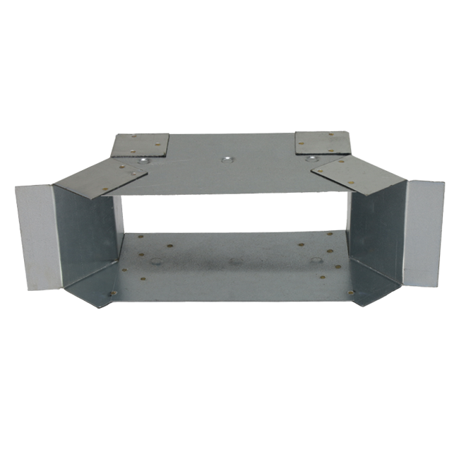 Sidetilslutning 220x80 mm til rektangulære kanaler