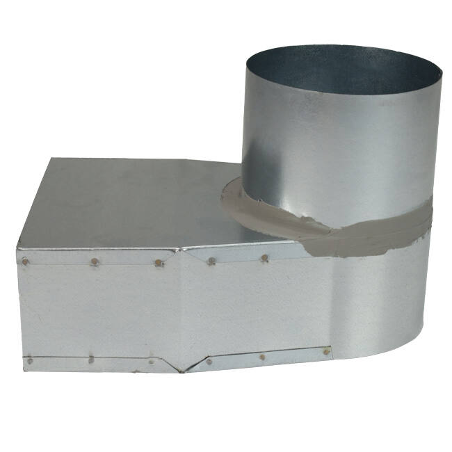 Lepe-hjørnestykke 220x80 mm til diameter 125 mm