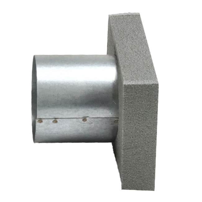 Thermoduct-cover 170x80 med tilslutningsdiameter 80 mm til kanaler