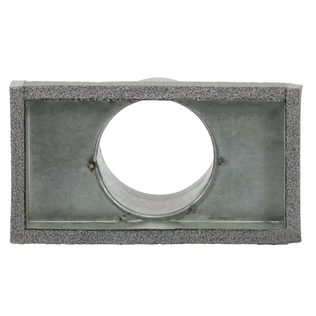 Thermoduct-cover 170x80 med tilslutningsdiameter 80 mm til kanaler