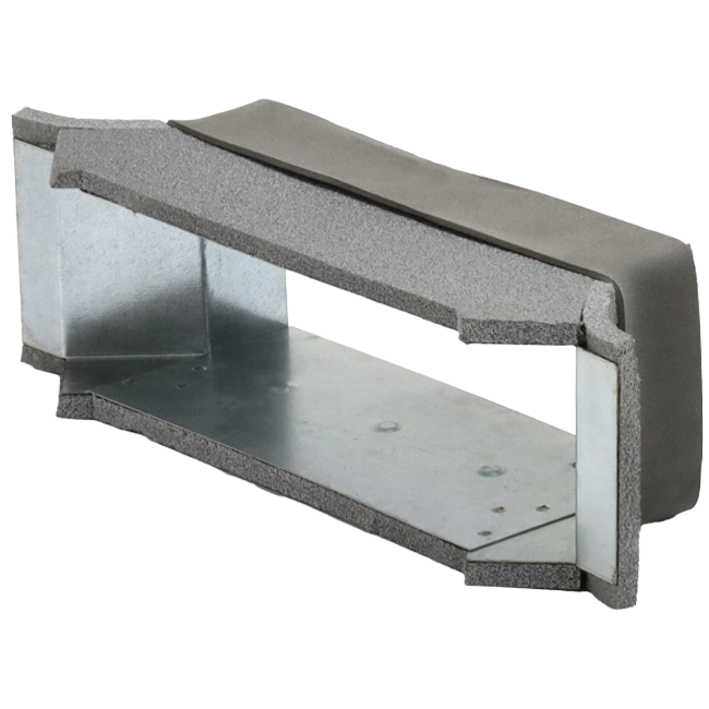 Thermoduct-sideforbindelse 170 mm x 80 mm til kanalføring
