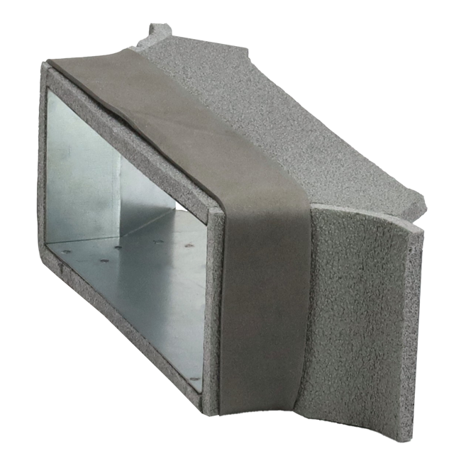 Thermoduct-sideforbindelse 170 mm x 80 mm til kanalføring