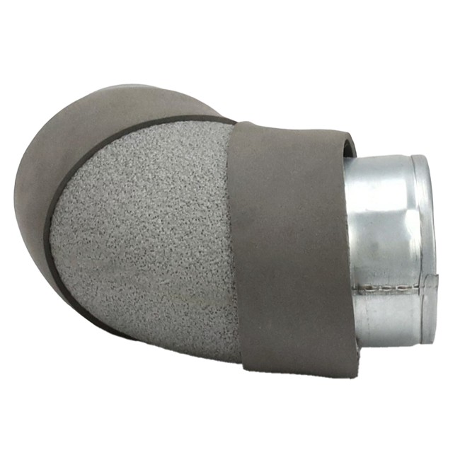 Thermoduct bøjningsdiameter 80 mm 90 grader (ikke sikkert)