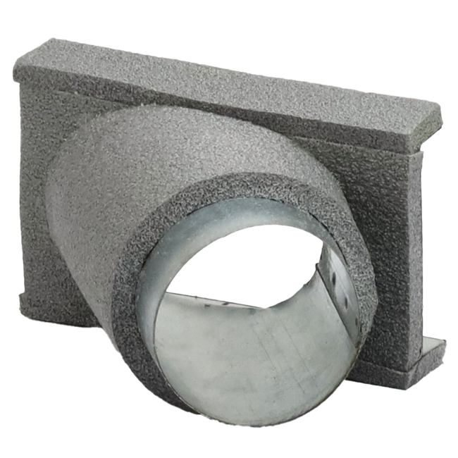 Thermoduct 45-graders gren 80 mm