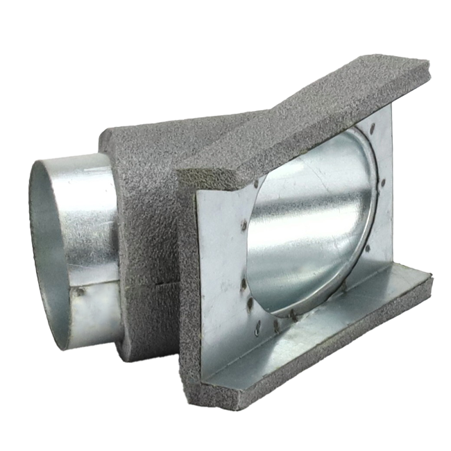Thermoduct 45-graders gren 80 mm