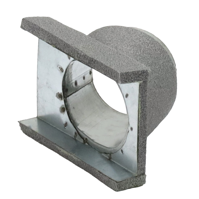 Thermoduct 45-graders gren 80 mm