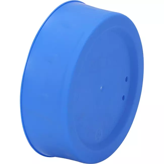 Plastlåg med en diameter på 125 mm