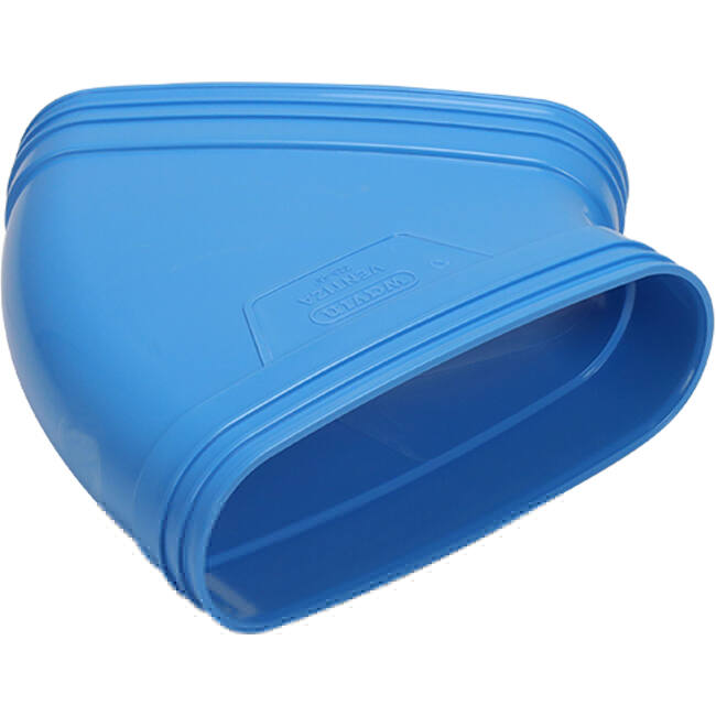 Wavin Ventiza Bøjning 45 grader PVC oval 235x80 mm horisontal M/M