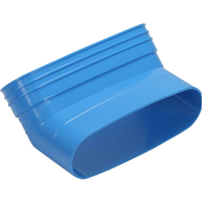 Wavin Ventiza Bøjning 45 grader PVC oval 235x80 mm lodret M/S