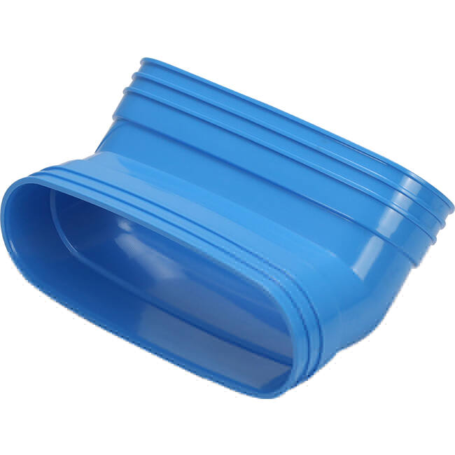 Wavin Ventiza Bøjning 45 grader PVC oval 195x80 mm lodret M/M
