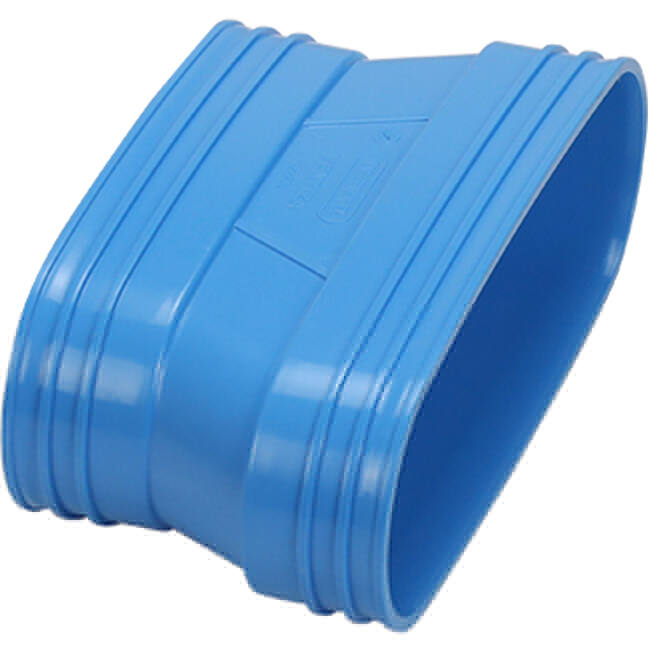 Wavin Ventiza Overgang PVC oval 235x80 mm til 195x80 mm M/M