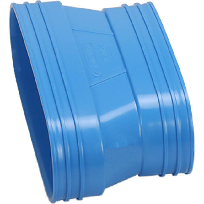 Wavin Ventiza Overgang PVC oval 235x80 mm til 195x80 mm M/M