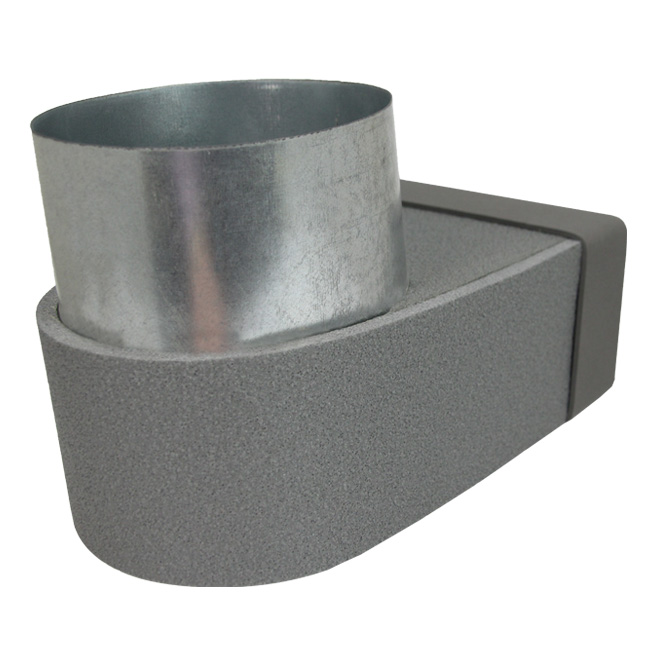 Thermoduct lepe hjørnestykke enkelt symmetrisk 220x80 mm til diameter 160 mm