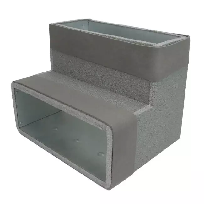 Thermoduct-bøjning 90 grader 170x80 lodret til kanalføring