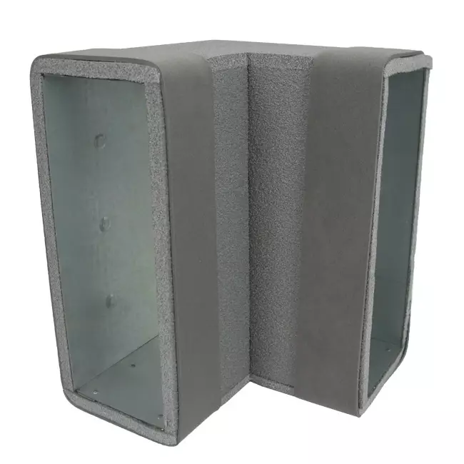 Thermoduct-bøjning 90 grader 170x80 lodret til kanalføring